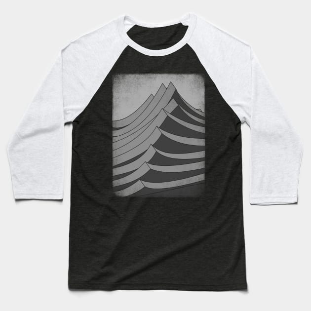 Wave Baseball T-Shirt by bulografik